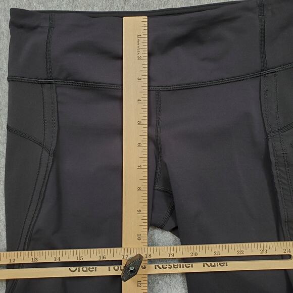 Lululemon Leggings Womens 6 Black Run Workout Gym 17" Athletic Stretch - Picture 3 of 9